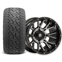 Empire Savage SV6 14x8 Gloss Black Tinted Machined Face Wheel with X Comp Golf A/T Tire