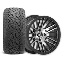 Empire Switch SWGB3 14x7 Gloss Black Machined Face with X Comp Golf A/T Tire