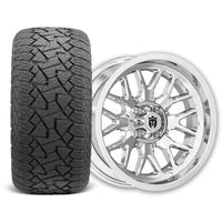 Empire Crown C4 15x7 Chrome Wheel with X Comp Golf A/T 23x10R15 Tire