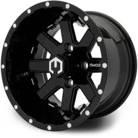 MODZ® Assault 12x7 Glossy Black Golf Cart Wheel