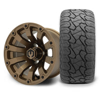 MODZ Bomber 12x7 Matte Bronze Wheel & X Comp Golf X/T Tire Package