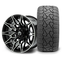 MODZ Galaxy 12x7 Machined Black Wheel & X Comp Golf X/T Tire Package