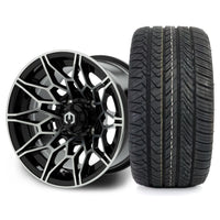 MODZ Galaxy 12x7 Machined Black Wheel & X Comp Golf H/T Tire Package