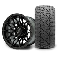 MODZ Galaxy 12x7 Matte Black Wheel & X Comp Golf X/T Tire Package