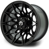MODZ® Galaxy 12x7 Matte Black Golf Cart Wheel