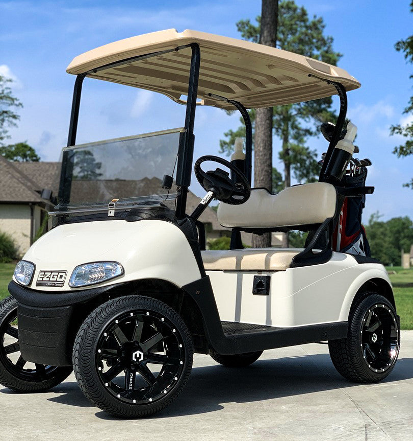 MODZ® Assault 12x7 Glossy Black Golf Cart Wheel