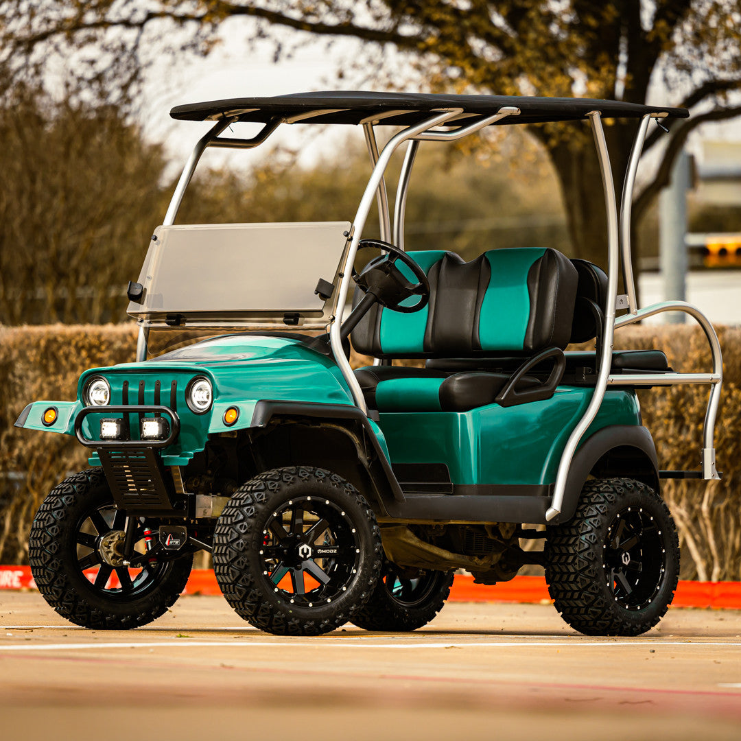 MODZ® Assault 12x7 Glossy Black Golf Cart Wheel