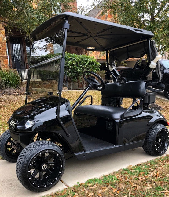 MODZ® Assault 12x7 Glossy Black Golf Cart Wheel
