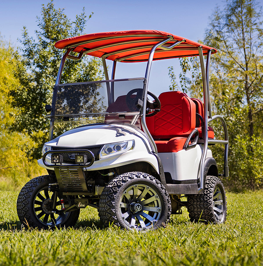 MODZ® Bomber 12x7 Matte Gunmetal Golf Cart Wheel