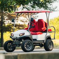 MODZ® Bomber 12x7 Matte Gunmetal Golf Cart Wheel