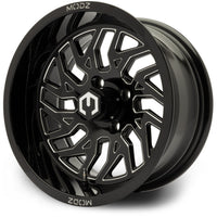 MODZ® Carnage 14x7 Glossy Black Golf Cart Wheel