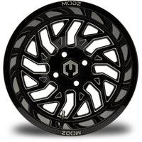 MODZ® Carnage 14x7 Glossy Black Golf Cart Wheel