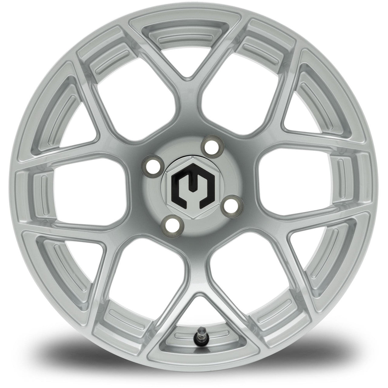 MODZ® Renegade 14x7 Silver Golf Cart Wheel