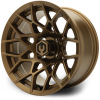 MODZ® Blitz 14x7 Matte Bronze Golf Cart Wheel