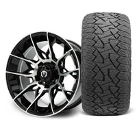MODZ Chaos 14x7 Machined Black Wheel & X Comp Golf A/T Tire Package