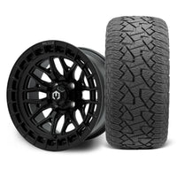 MODZ Torrent 14x7 Matte Black Wheel & X Comp Golf A/T Tire Package