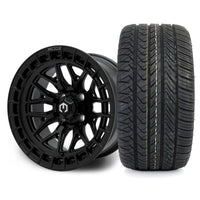 MODZ Torrent 14x7 Matte Black Wheel & X Comp Golf H/T Tire Package