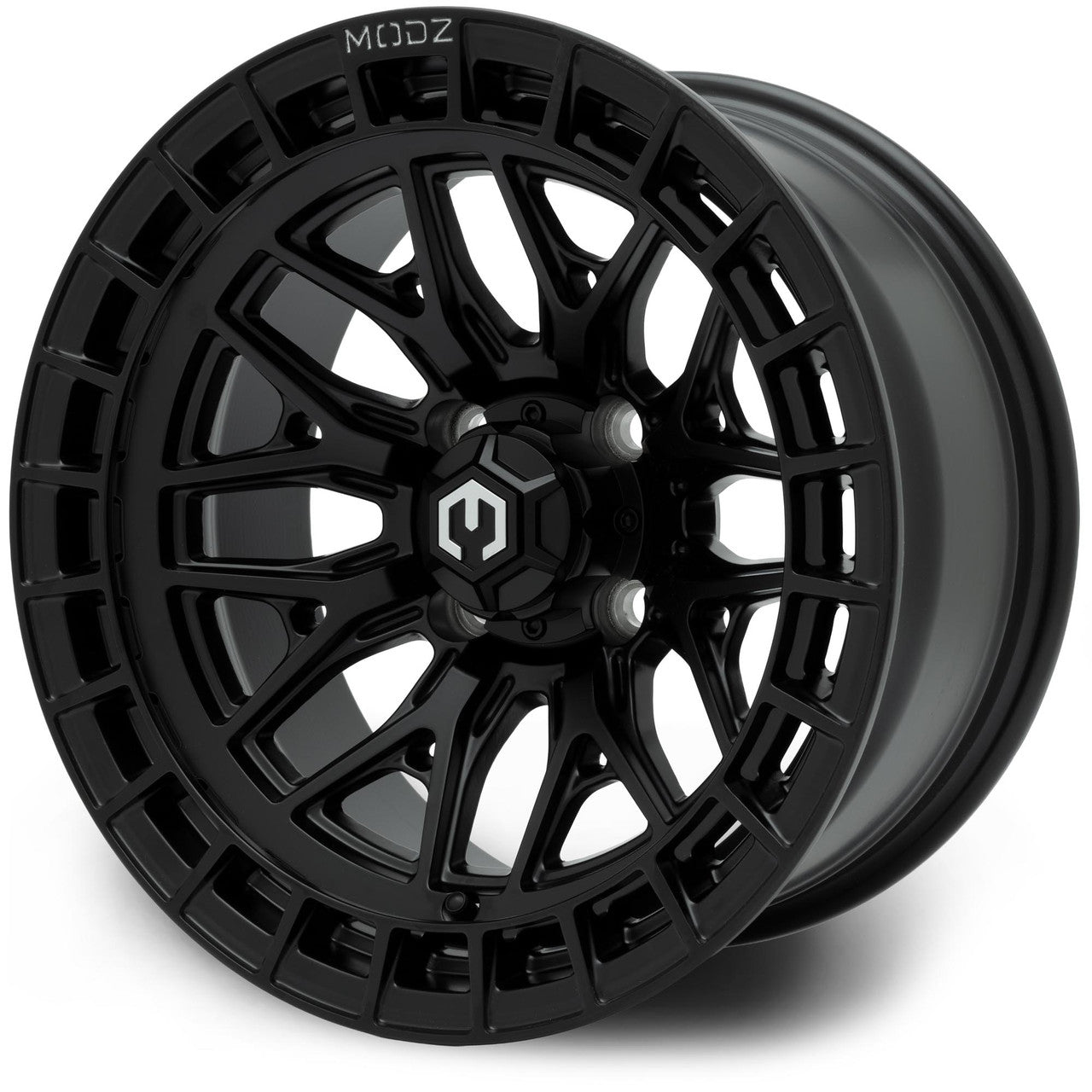 MODZ® Torrent Matte Black 14" Golf Cart Wheel