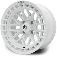 MODZ® Torrent 14x7 Glossy White Golf Cart Wheel