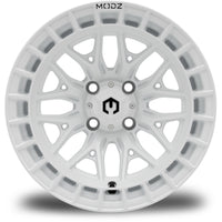 MODZ® Torrent 14x7 Glossy White Golf Cart Wheel