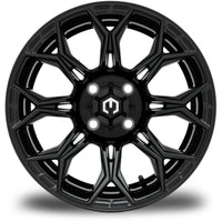 MODZ® Halo Glossy Black 14" Golf Cart Wheel