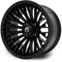 MODZ® Reaper 14x7 Glossy Black Golf Cart Wheel