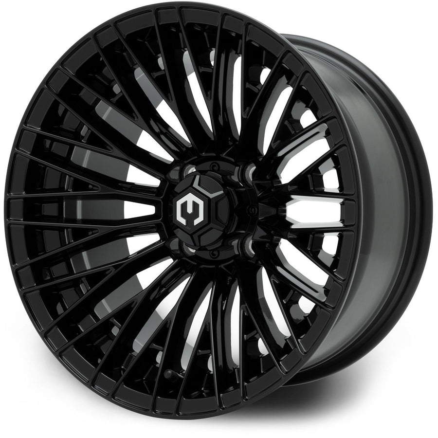 MODZ® Reaper 14x7 Glossy Black Golf Cart Wheel
