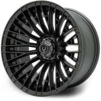 MODZ® Reaper 14x7 Titanium Gunmetal Golf Cart Wheel