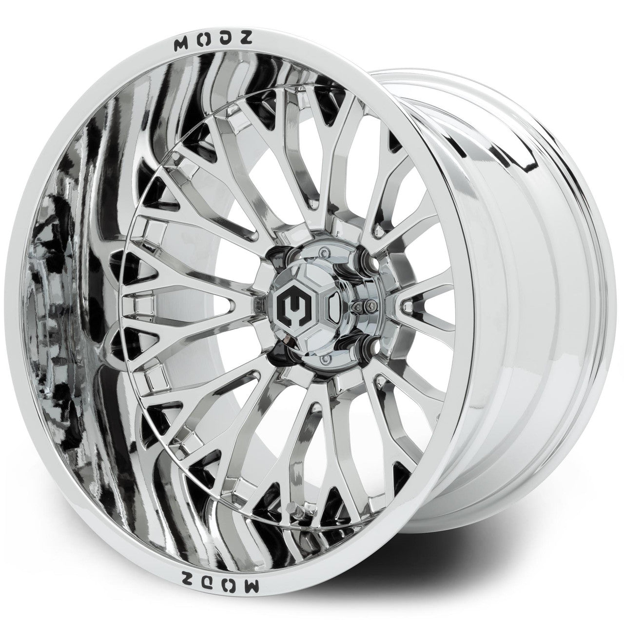 MODZ® Convict 15x10 Chrome Golf Cart Wheel