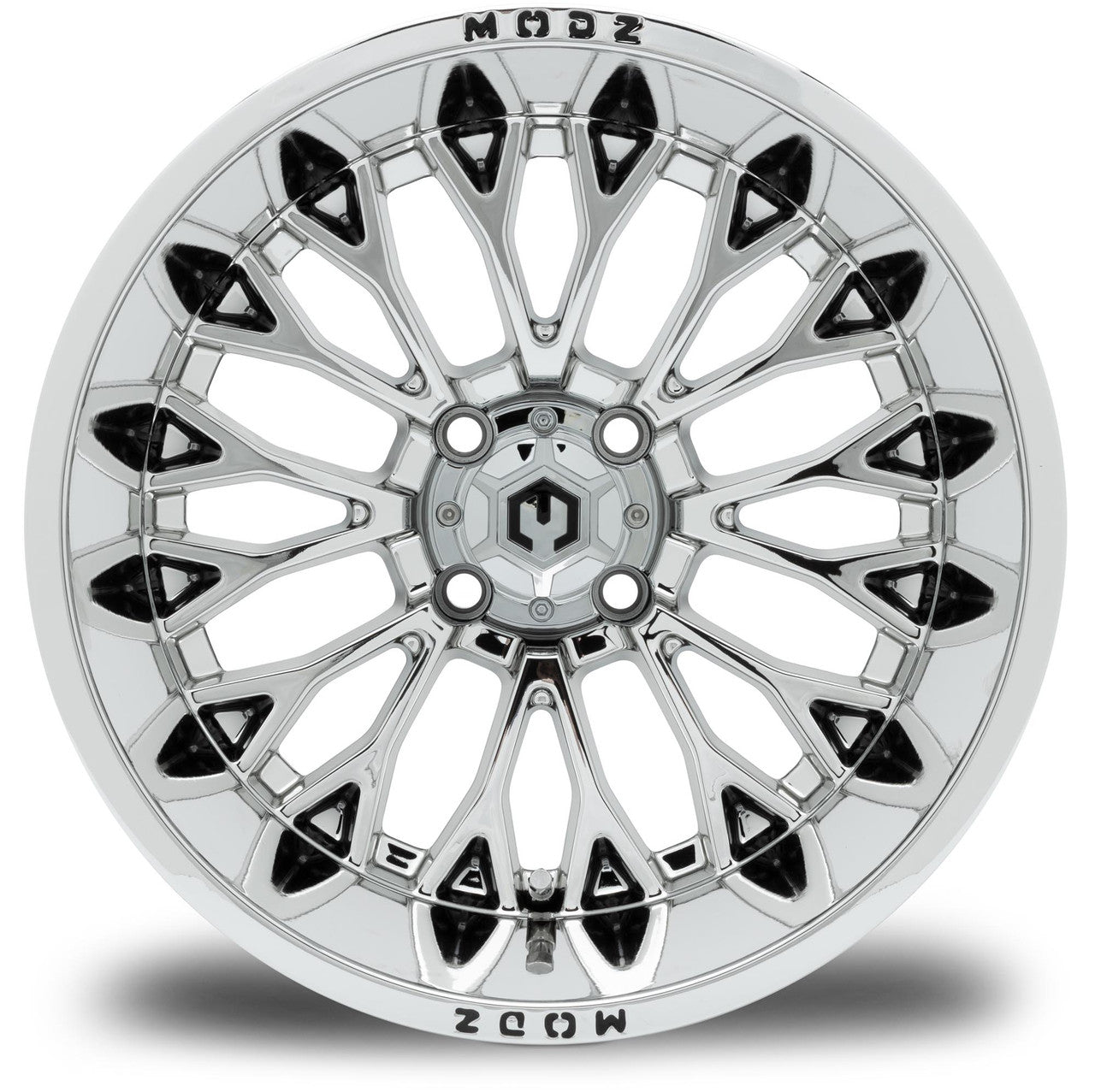 MODZ® Convict 15x10 Chrome Golf Cart Wheel