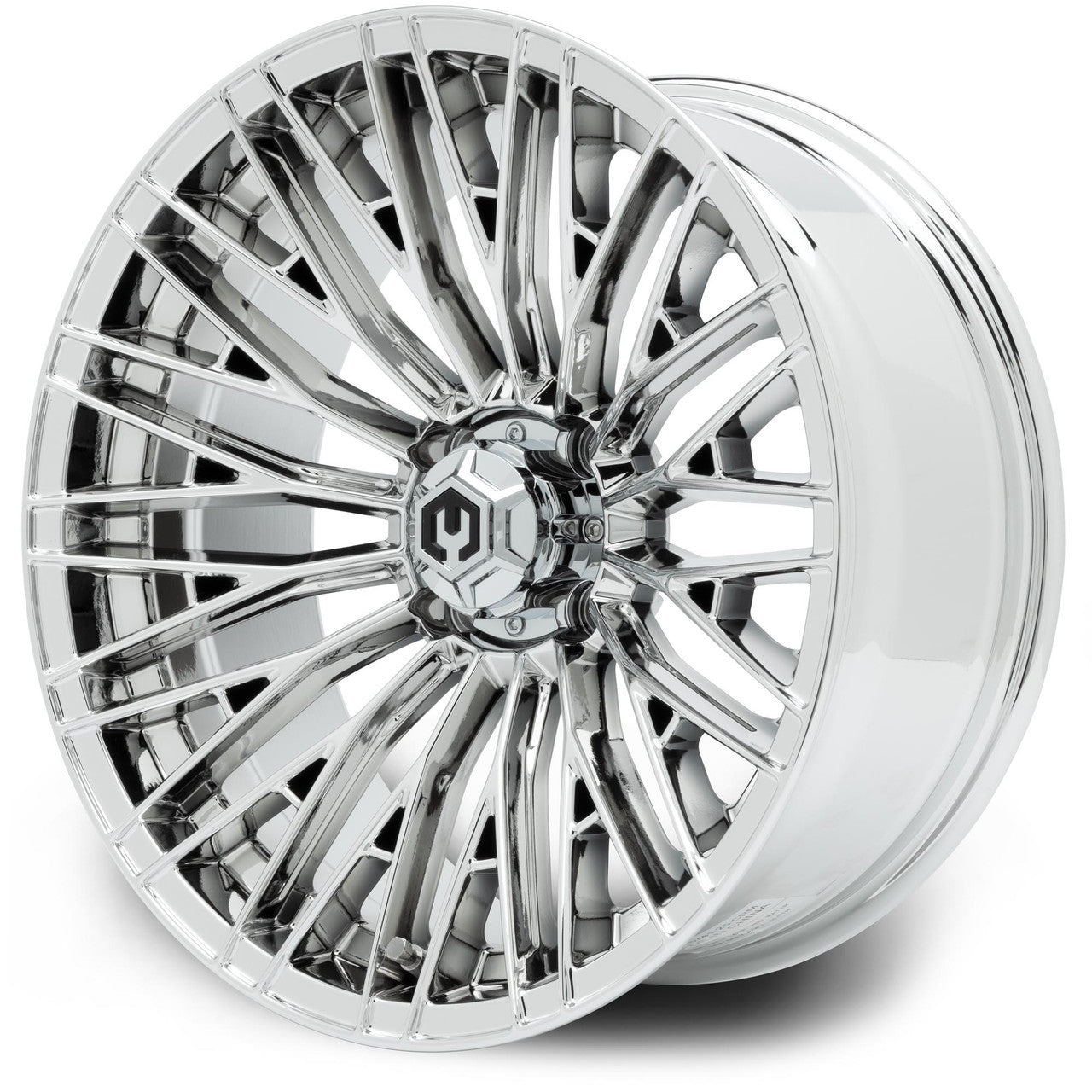 MODZ® Reaper 16x7 Chrome Golf Cart Wheel