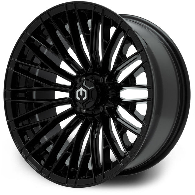 MODZ® Reaper 16x7 Glossy Black Golf Cart Wheel