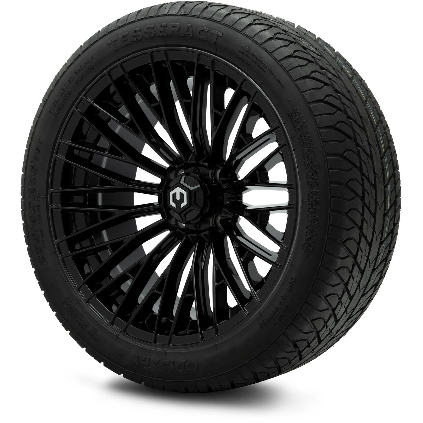 MODZ® 16" Reaper Glossy Black with 225/40-R16 Odyssey Tesseract Radial Tire Combo