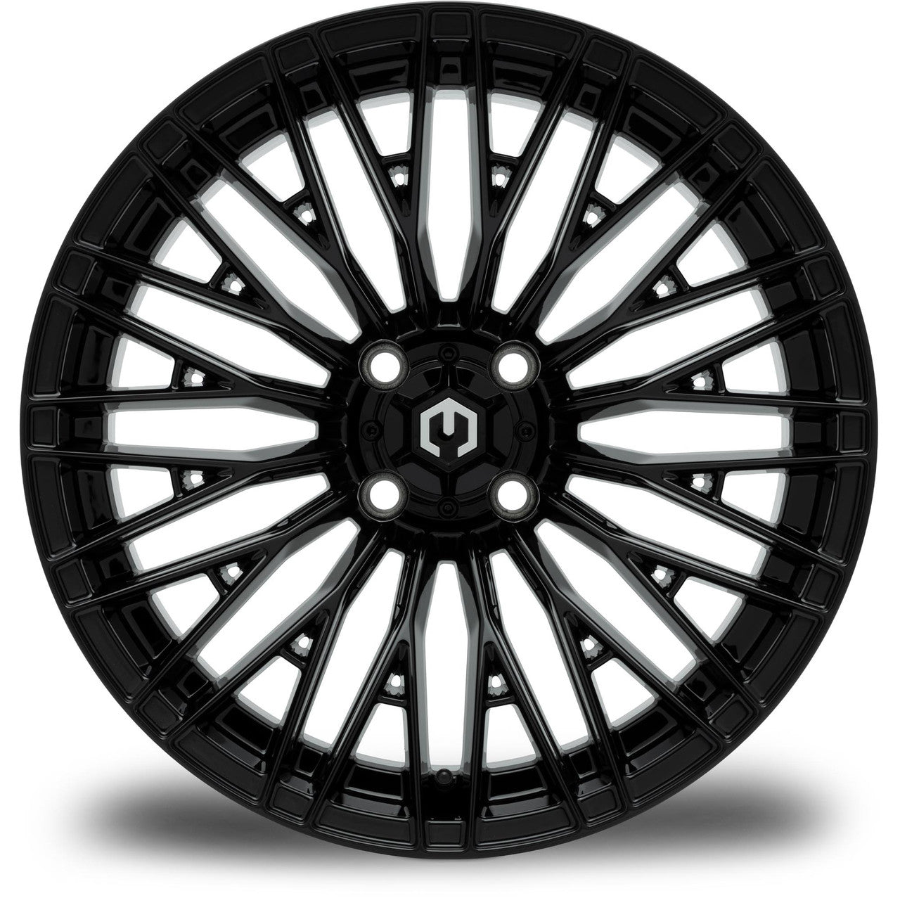 MODZ® Reaper 16x7 Glossy Black Golf Cart Wheel
