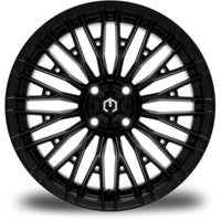 MODZ® Reaper 16x7 Glossy Black Golf Cart Wheel