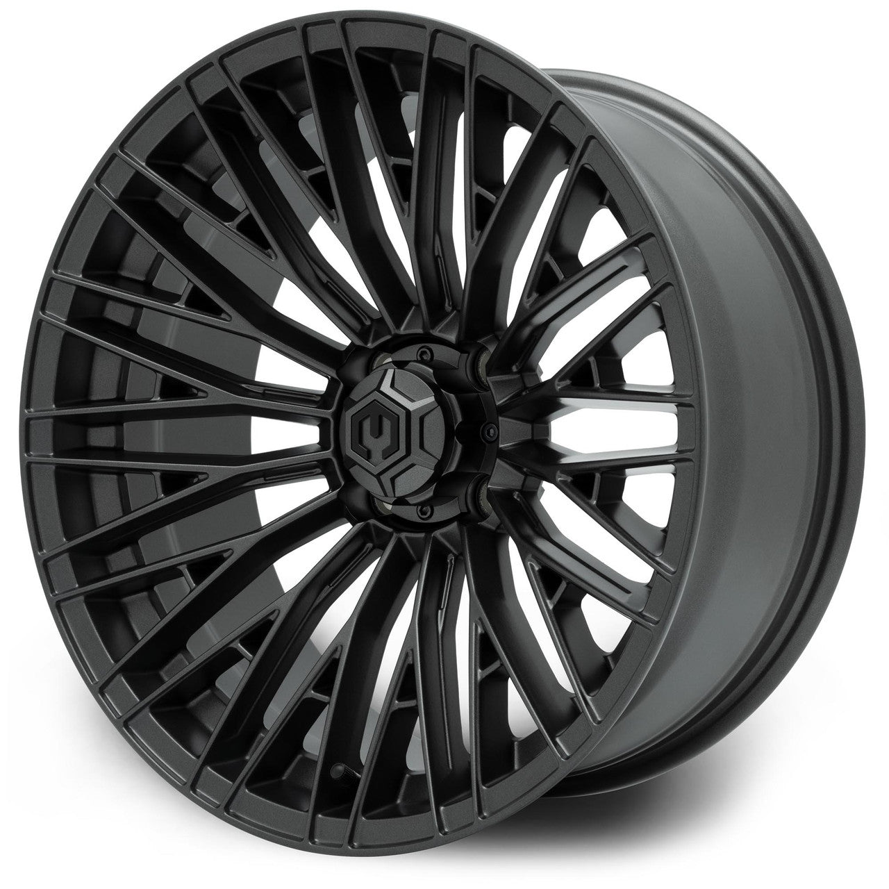 MODZ® Reaper 16x7 Titanium Gunmetal Golf Cart Wheel