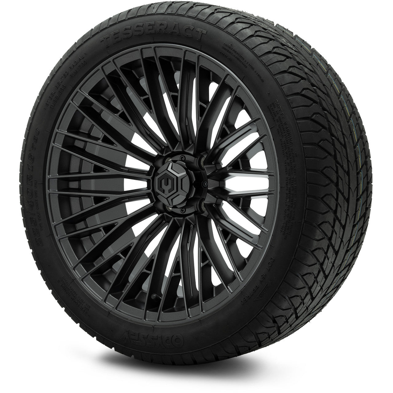 Modz 16" Reaper Titanium Gunmetal wheels with Odyssey tires