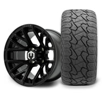 MODZ Matrix 12x7 Matte Black Wheel & X Comp Golf X/T Tire Package