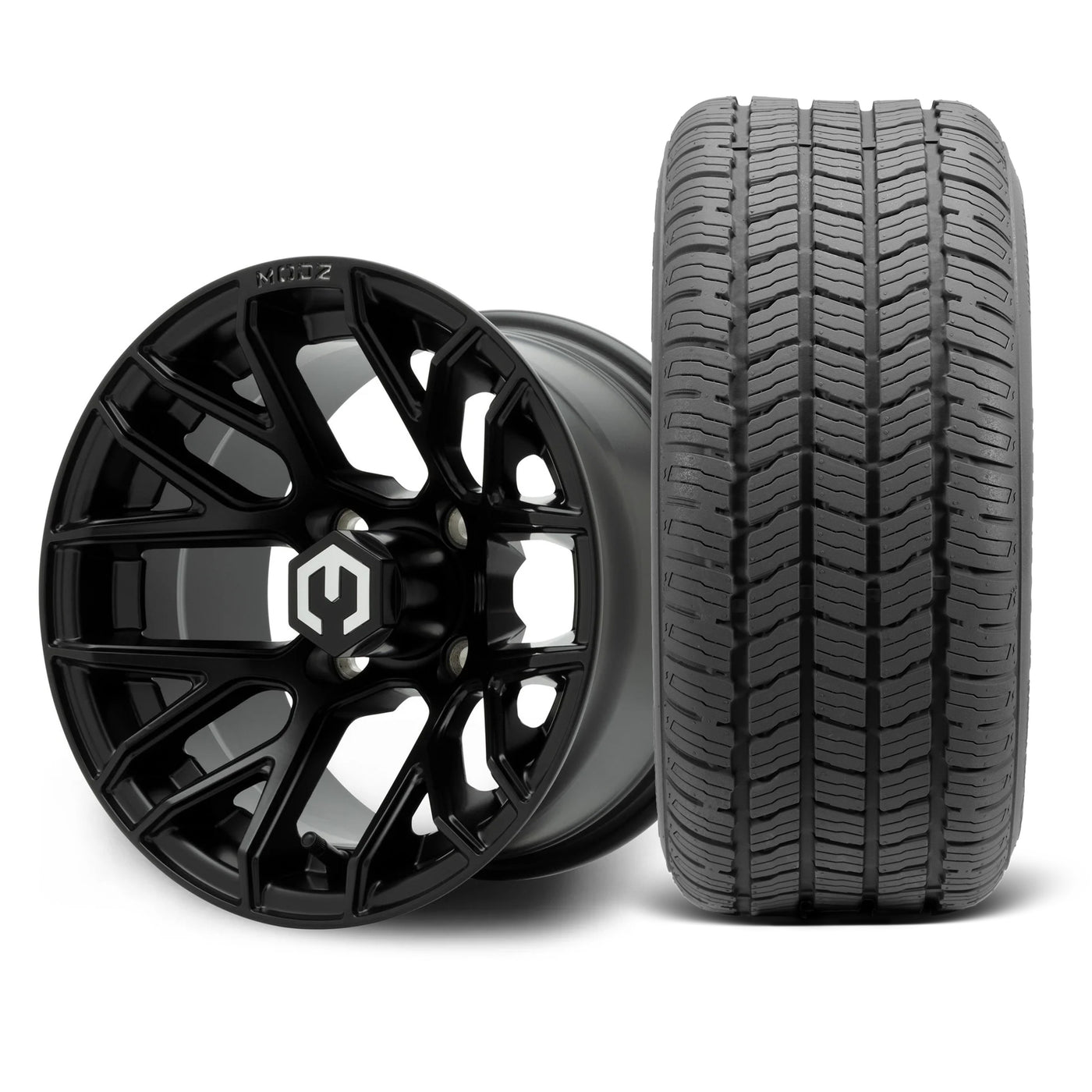 MODZ Matrix 12x7 Matte Black Wheel & Gladiator A/P Tire Package