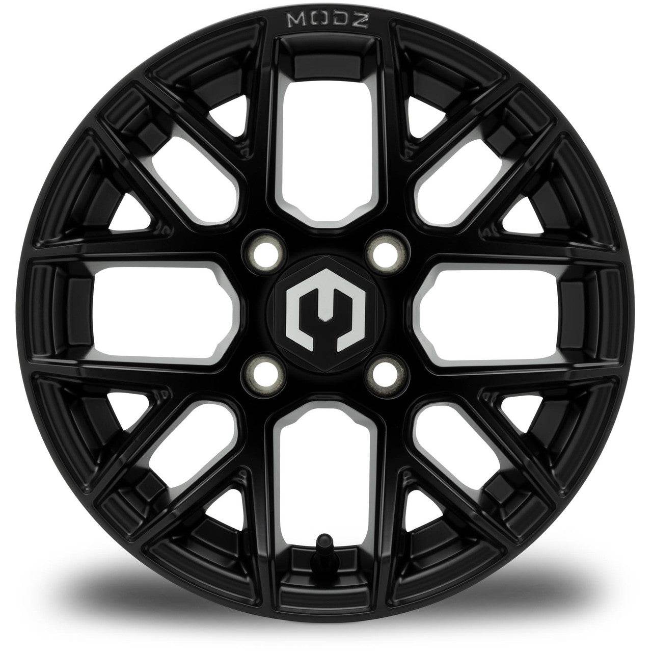 MODZ® Matrix 12x7 Matte Black Golf Cart Wheel