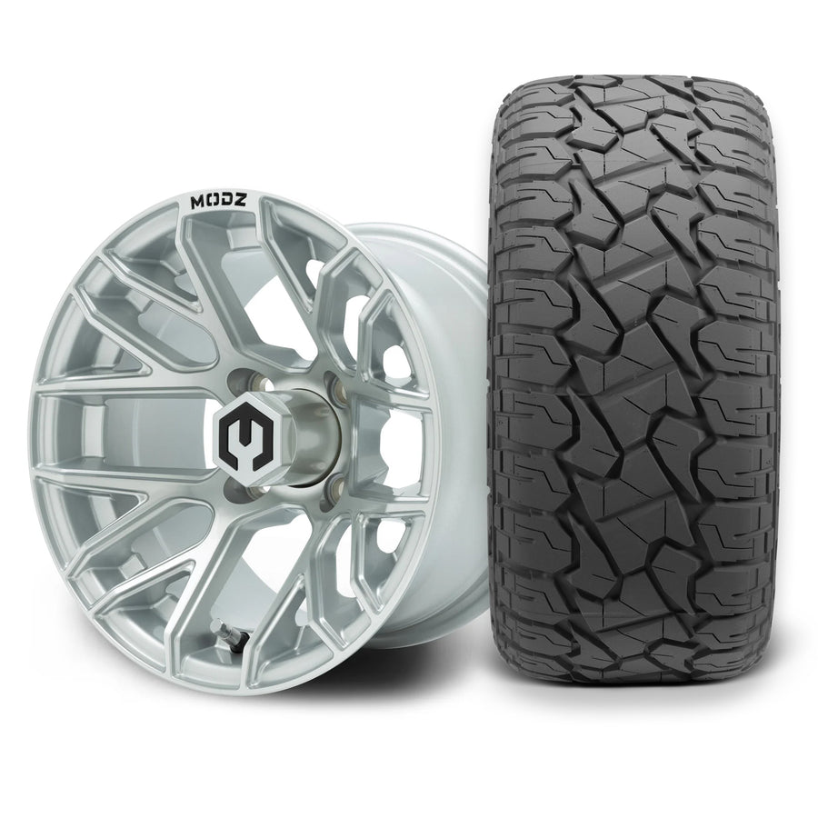 MODZ Matrix 12x7 Silver Wheel & X Comp Golf X/T Tire Package