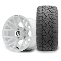 MODZ Matrix 12x7 Glossy White Wheel & X Comp Golf X/T Tire Package