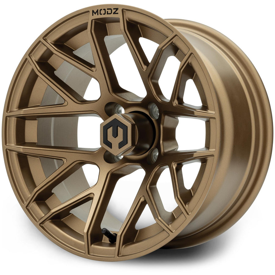 MODZ® Matrix 14x7 Bronze Golf Cart Wheel