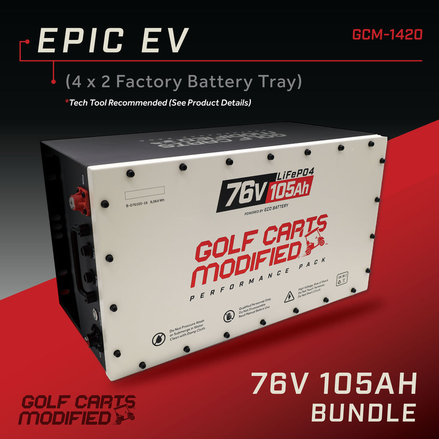 GCModified 76V 105AH Battery Bundle / Epic EV (4 x 2 Factory Battery Tray)