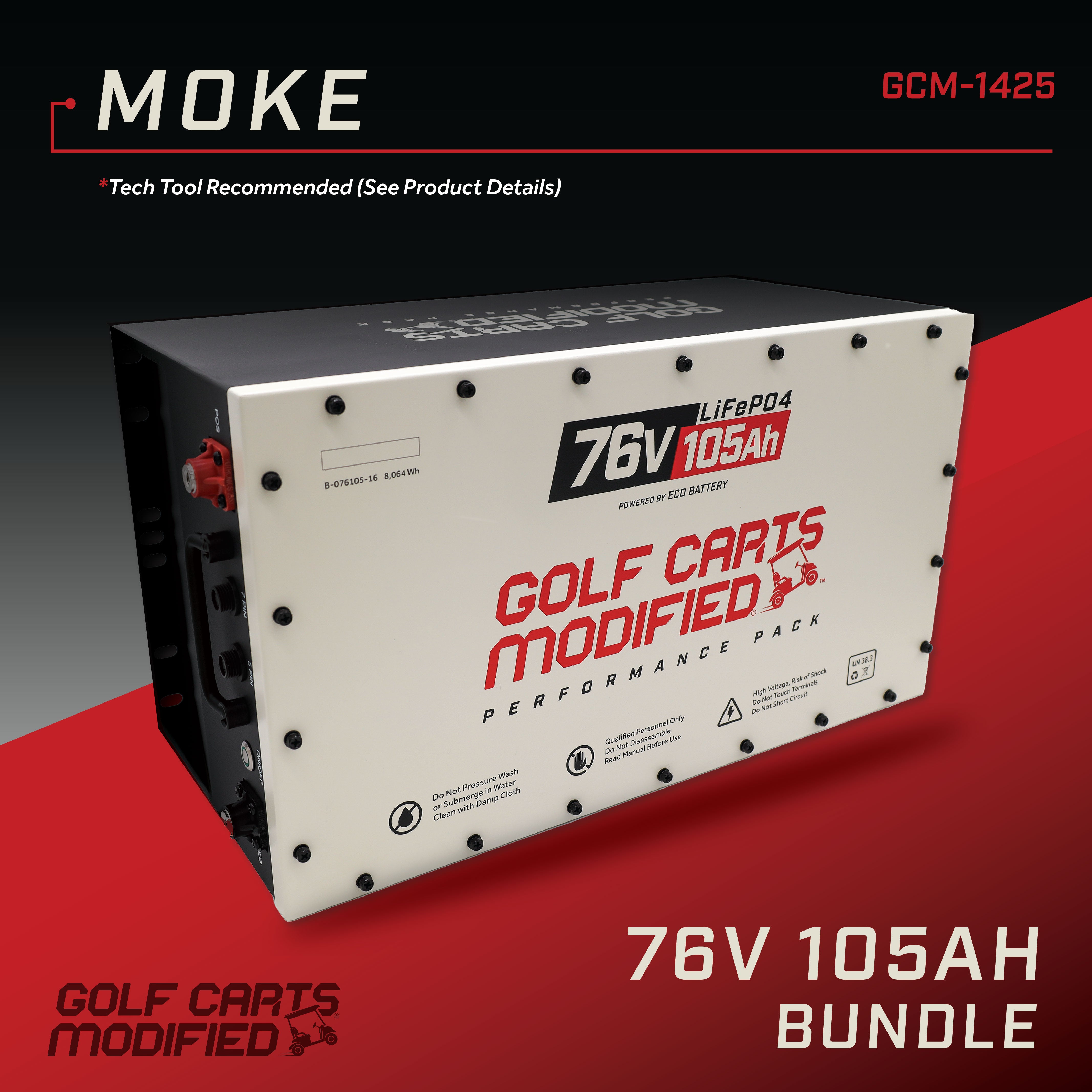 76V 105Ah Lithium Batteries by Golf Carts Modified - The Ultimate