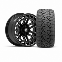 Empire Quest Q2 14x7 Gloss Black Wheel with X Comp Golf X/T Tire