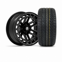 Empire Quest Q2 14x7 Gloss Black Wheel with X Comp Golf H/T Tire