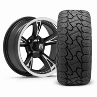 Empire Rodder RD1 14x7 Black Polished Wheel with X Comp Golf X/T Tire