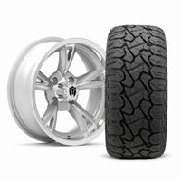 Empire Rodder RD2 14x7 Silver Polished Wheel with X Comp Golf X/T Tire