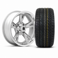 Empire Rodder RD2 14x7 Silver Polished Wheel with X Comp Golf H/T Tire